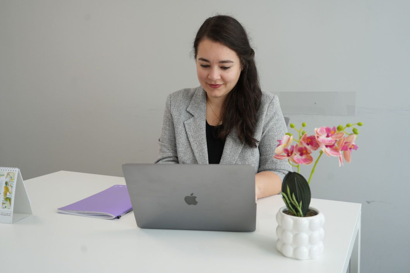 Francesca Rinaldi durante una consulenza online
